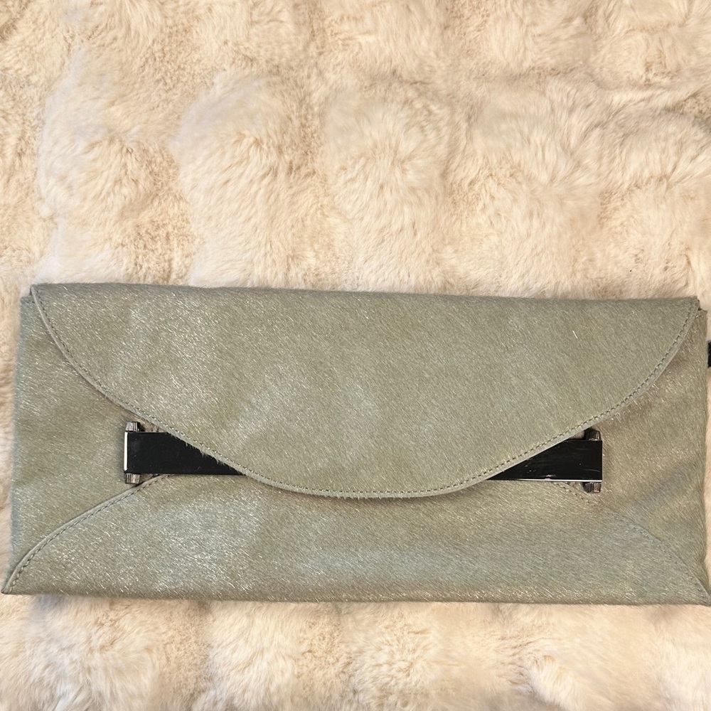 Anthropologie Leifsdottir Tan Clutch Bag